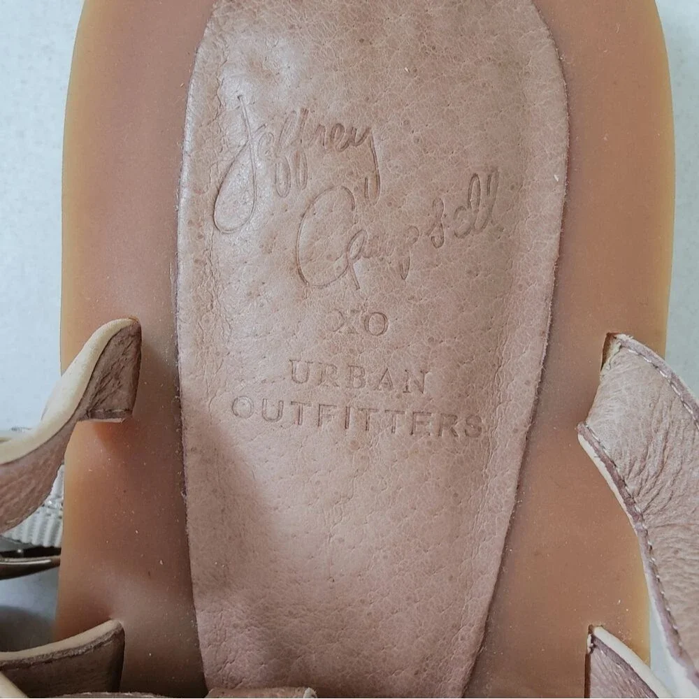 EUC Jeffrey Campbell Logara Buckle Tall OTK Gladiator Sandals, Sz 6